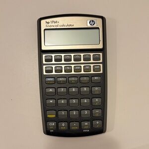 HP 17bII+ Financial Calculator - Black and Gold